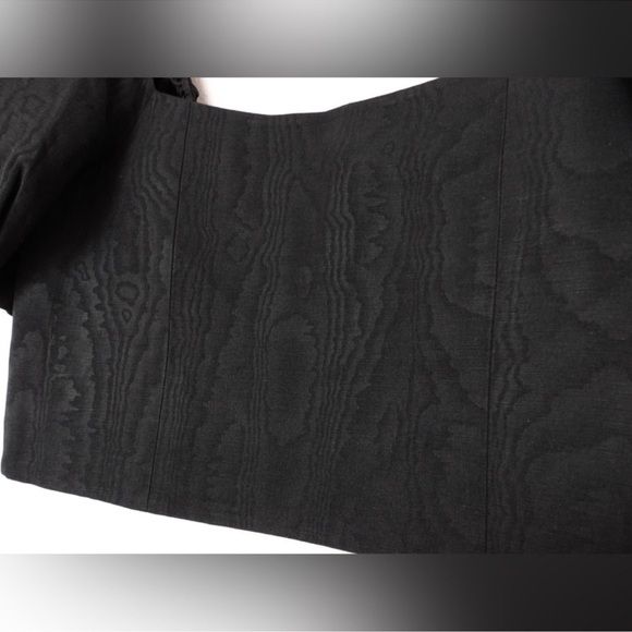 Alice + Olivia Black Puff Sleeve Crop Top Size 6 NWT - Picture 6 of 8